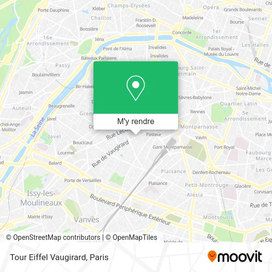 Tour Eiffel Vaugirard plan