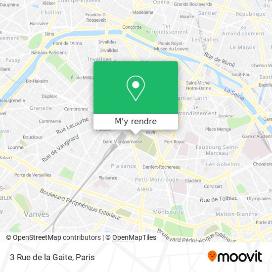 3 Rue de la Gaite plan