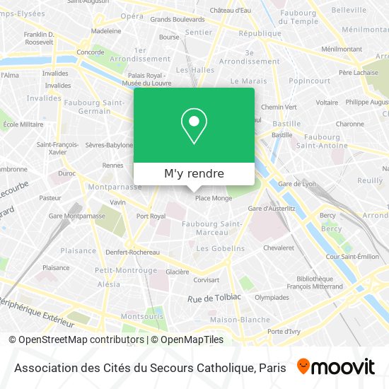 Association des Cités du Secours Catholique plan