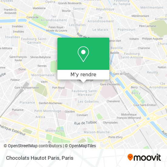 Chocolats Hautot Paris plan