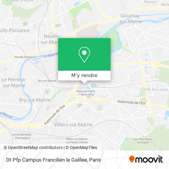 Dt Pfp Campus Francilien le Galilee plan