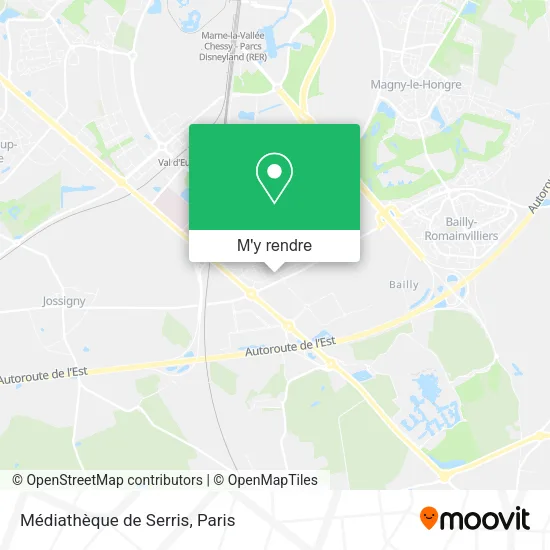 Médiathèque de Serris plan