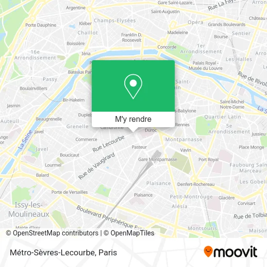 Métro-Sèvres-Lecourbe plan