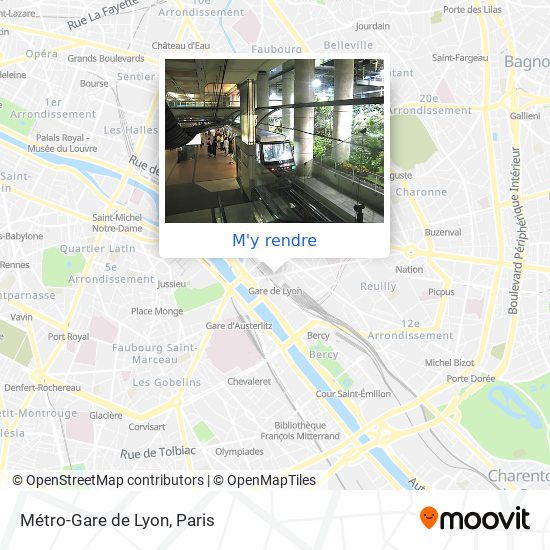 Métro-Gare de Lyon plan