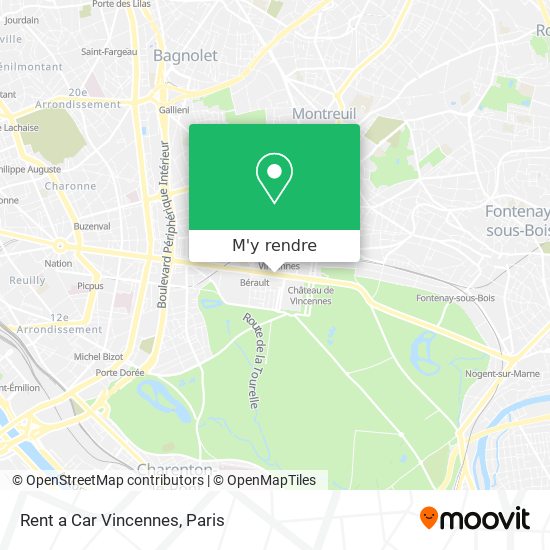 Rent a Car Vincennes plan