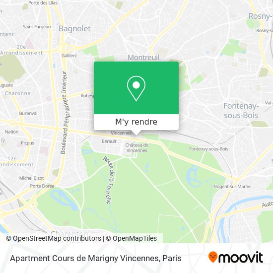 Apartment Cours de Marigny Vincennes plan