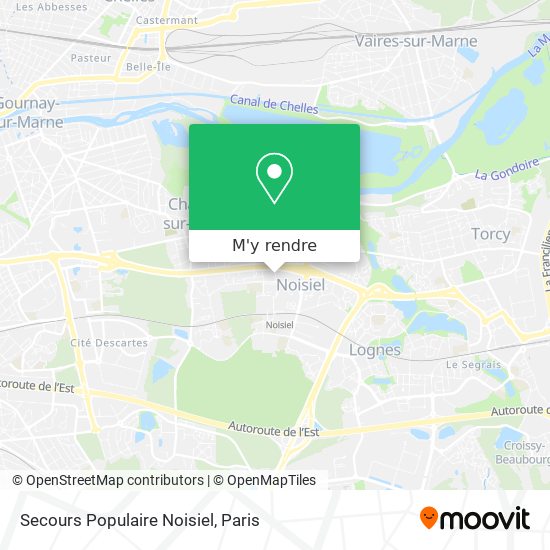 Secours Populaire Noisiel plan