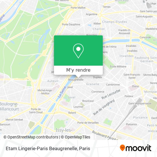 Etam Lingerie-Paris Beaugrenelle plan