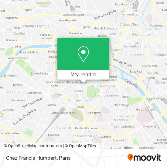 Chez Francis Humbert plan