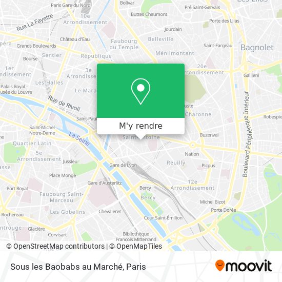 Sous les Baobabs au Marché plan