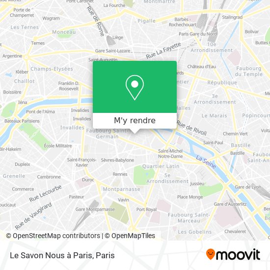 Le Savon Nous à Paris plan