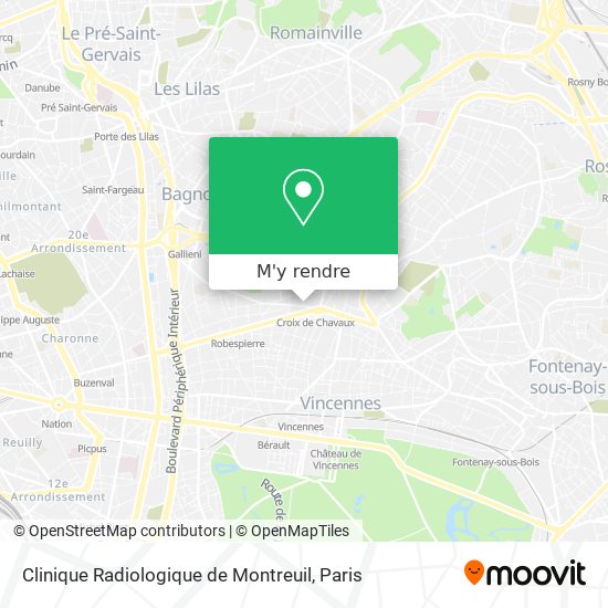 Clinique Radiologique de Montreuil plan