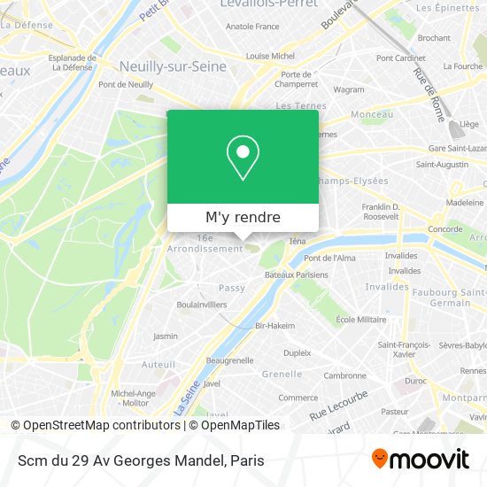 Scm du 29 Av Georges Mandel plan