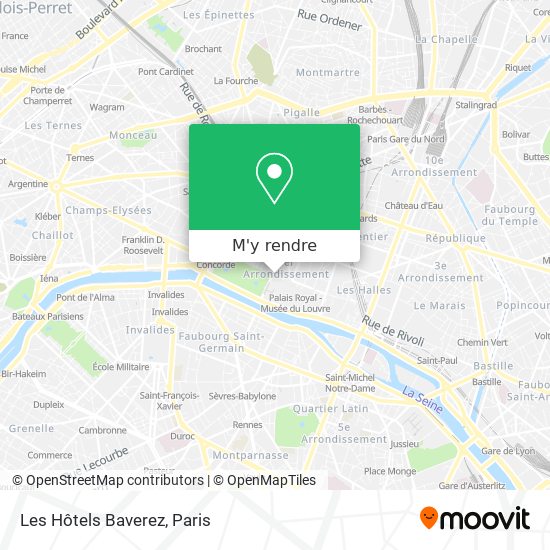 Les Hôtels Baverez plan