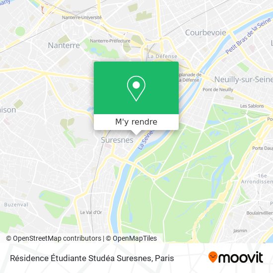 Résidence Étudiante Studéa Suresnes plan