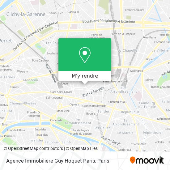 Agence Immobilière Guy Hoquet Paris plan