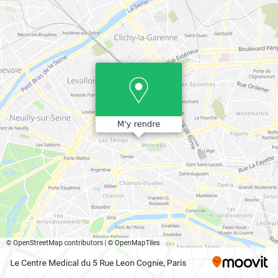 Le Centre Medical du 5 Rue Leon Cognie plan