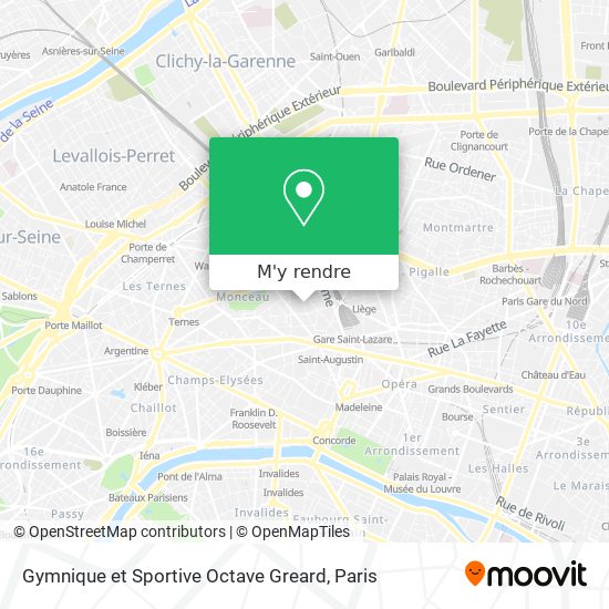 Gymnique et Sportive Octave Greard plan