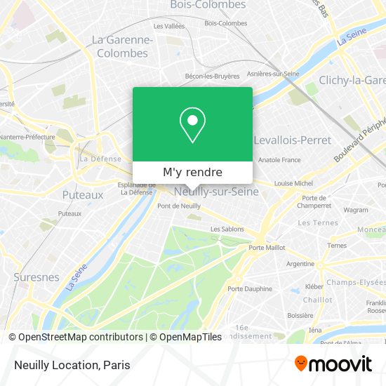 Neuilly Location plan