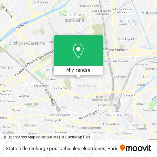 Station de recharge pour véhicules électriques plan