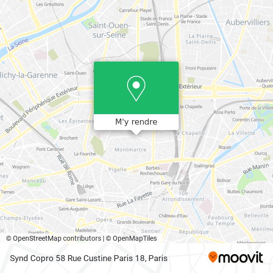 Synd Copro 58 Rue Custine Paris 18 plan