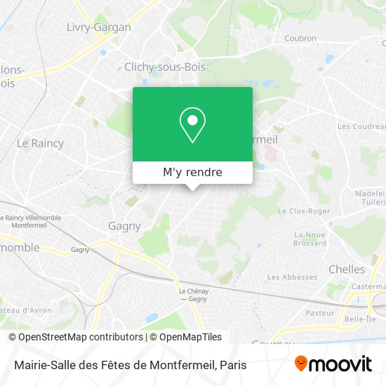 Mairie-Salle des Fêtes de Montfermeil plan
