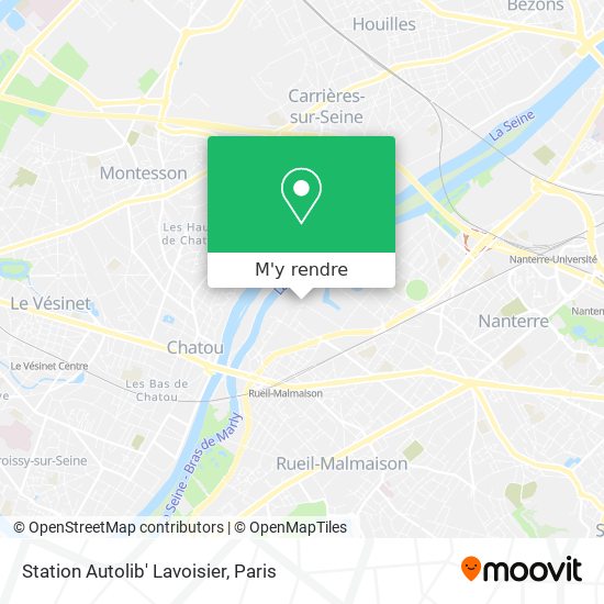 Station Autolib' Lavoisier plan