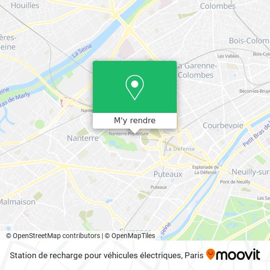 Station de recharge pour véhicules électriques plan