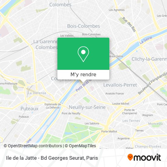 Ile de la Jatte - Bd Georges Seurat plan
