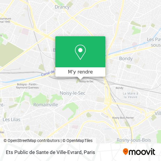 Ets Public de Sante de Ville-Evrard plan