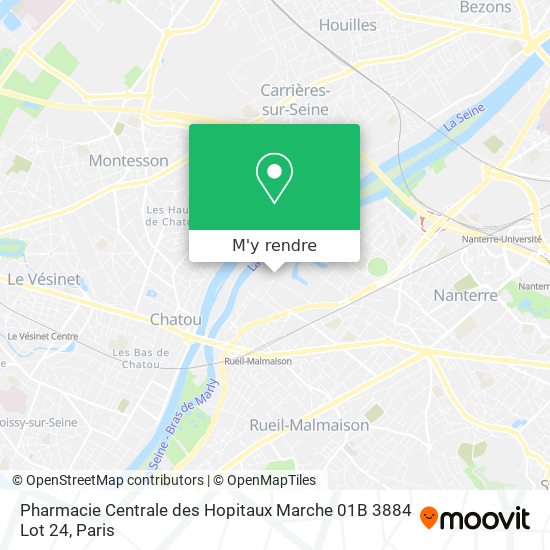 Pharmacie Centrale des Hopitaux Marche 01B 3884 Lot 24 plan