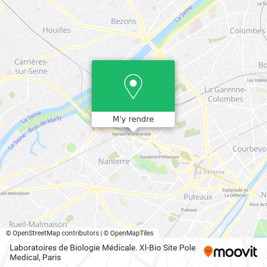 Laboratoires de Biologie Médicale. Xl-Bio Site Pole Medical plan