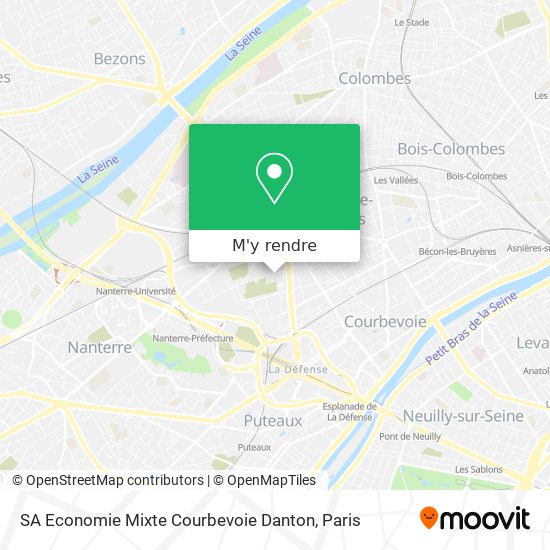 SA Economie Mixte Courbevoie Danton plan