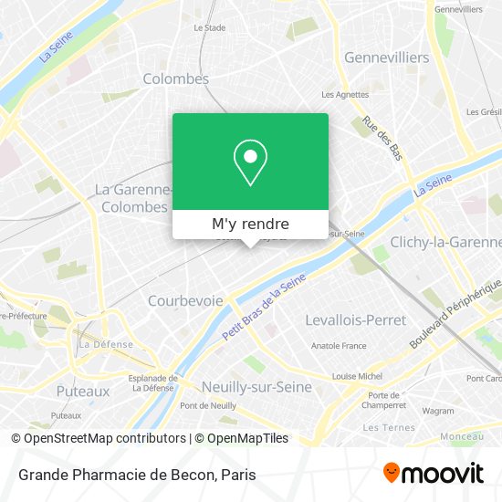 Grande Pharmacie de Becon plan