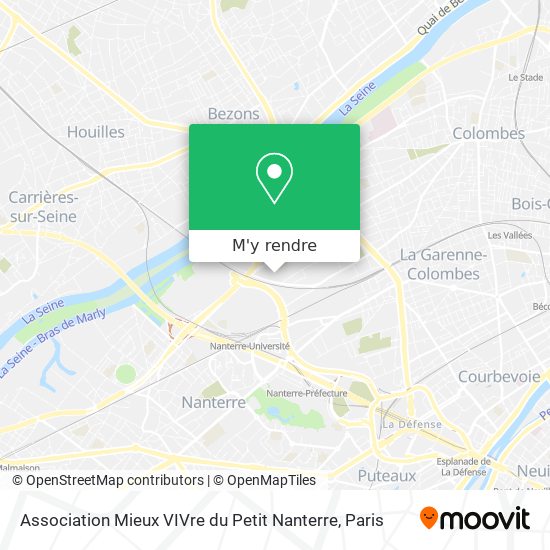 Association Mieux VIVre du Petit Nanterre plan