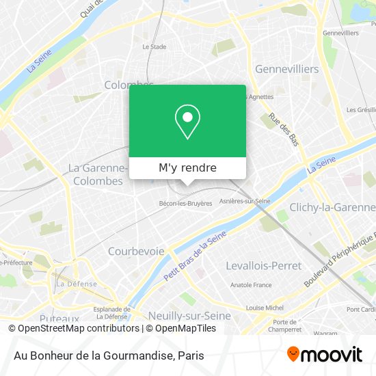 Au Bonheur de la Gourmandise plan