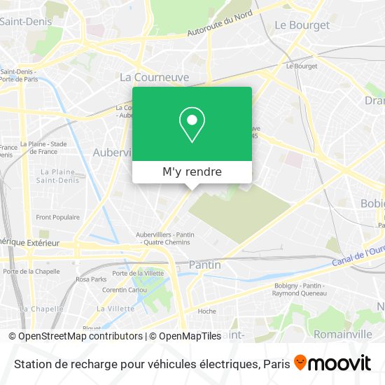 Station de recharge pour véhicules électriques plan