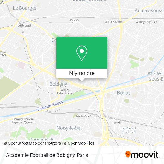 Academie Football de Bobigny plan