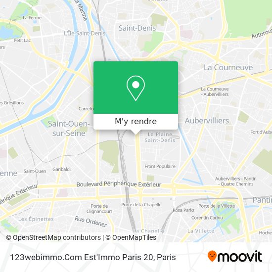 123webimmo.Com Est'Immo Paris 20 plan