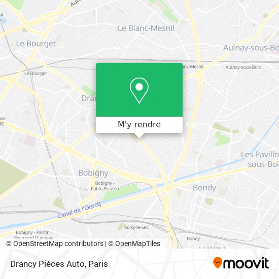 Drancy Pièces Auto plan