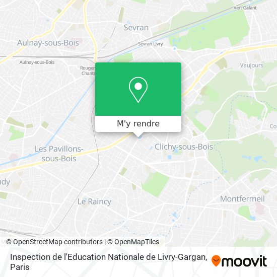 Inspection de l'Education Nationale de Livry-Gargan plan