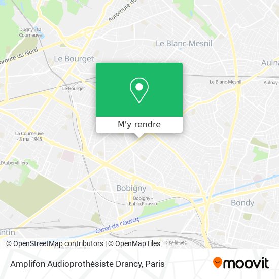 Amplifon Audioprothésiste Drancy plan