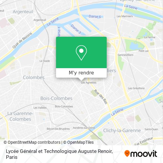 Lycée Général et Technologique Auguste Renoir plan
