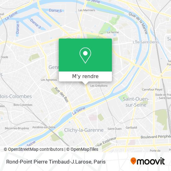 Rond-Point Pierre Timbaud-J.Larose plan