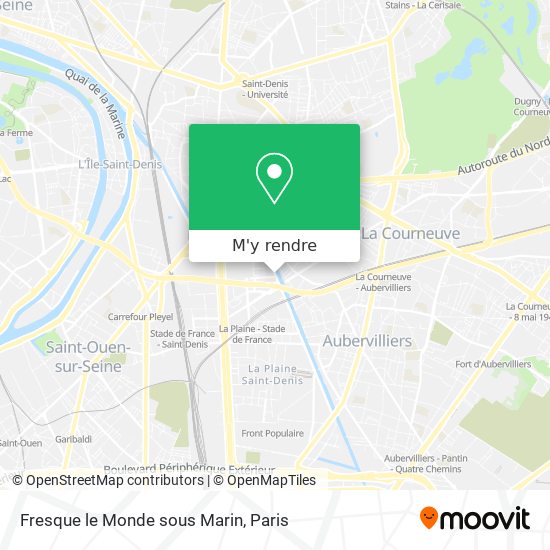 Fresque le Monde sous Marin plan
