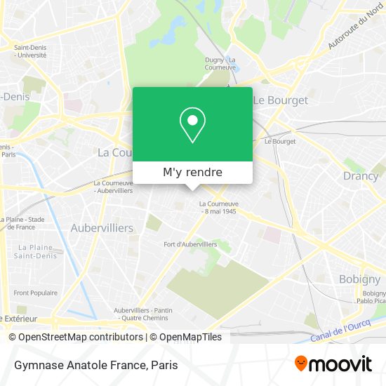 Gymnase Anatole France plan