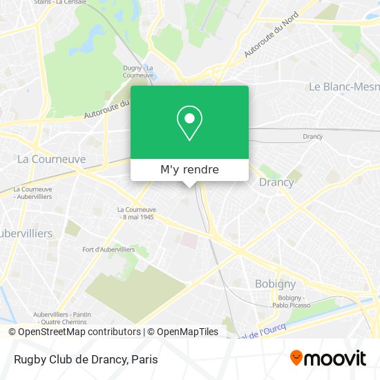 Rugby Club de Drancy plan