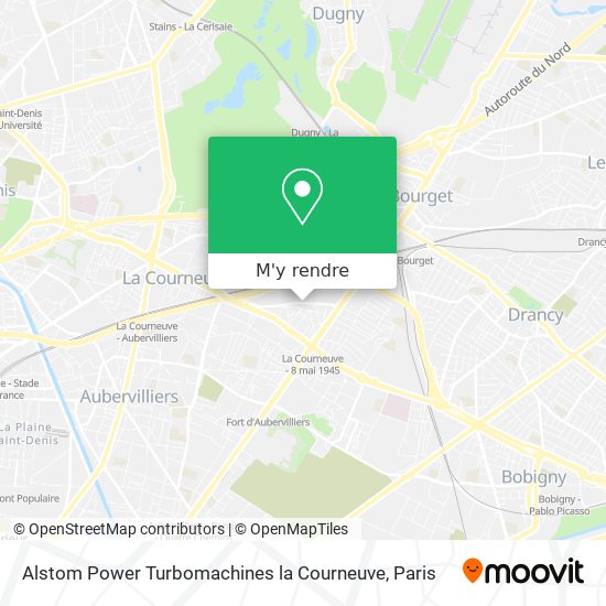 Alstom Power Turbomachines la Courneuve plan