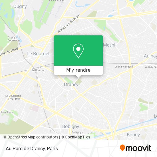 Au Parc de Drancy plan