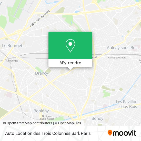 Auto Location des Trois Colonnes Sàrl plan